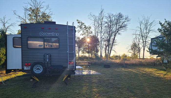 Premium Waterfront Campsite at Castle Rock Lake Campground in Necedah Wisconsin