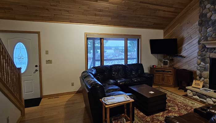 Catlerock campground short term rental living room